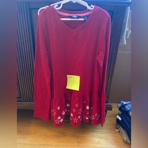 Lands end red girls size 10-12